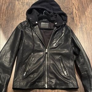 All Saints Black Leather Jacket